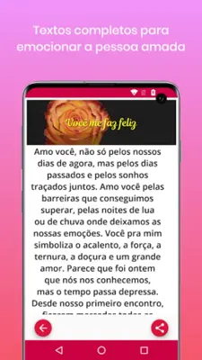 Declarações de Amor android App screenshot 0