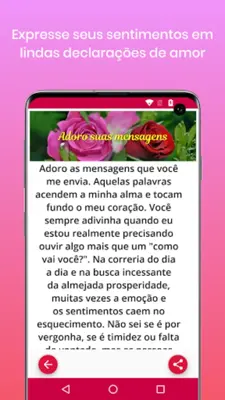 Declarações de Amor android App screenshot 3