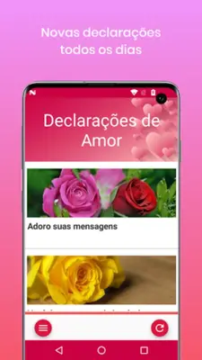 Declarações de Amor android App screenshot 4